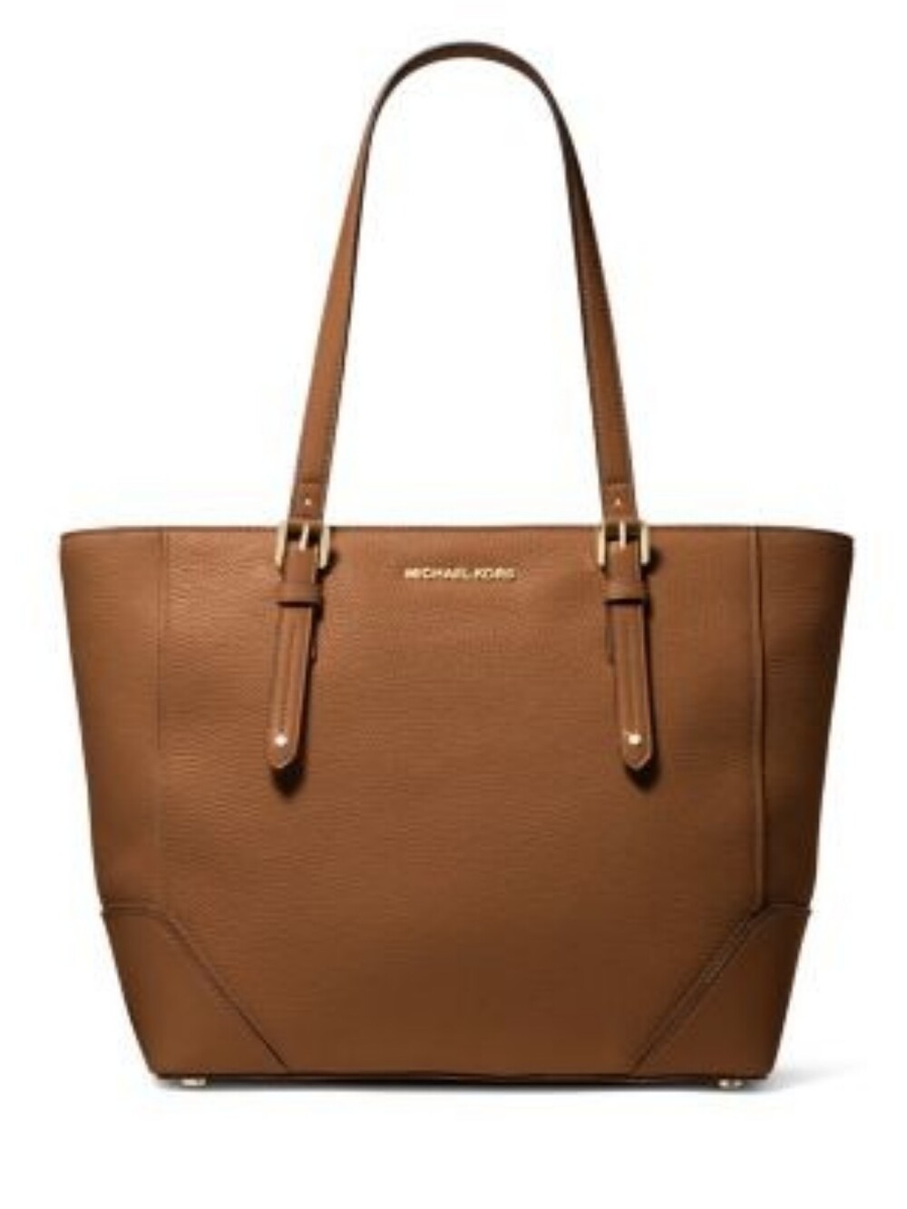 Michael Kors Cognac Leather Shoulder Tote